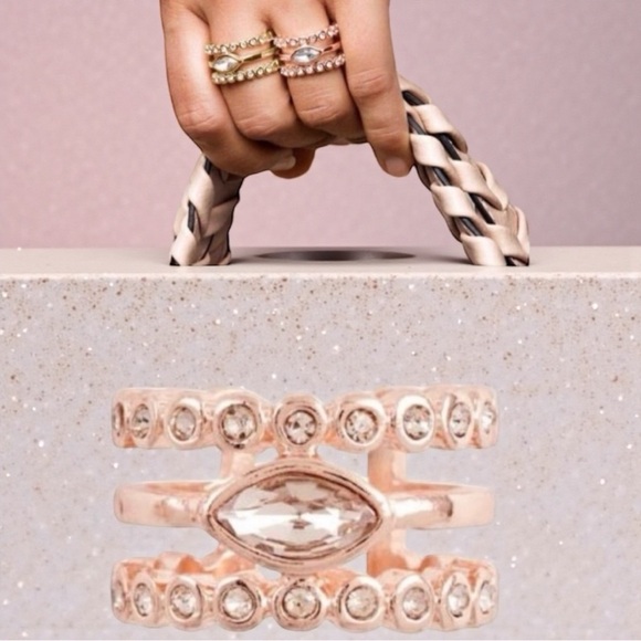 Rachel Zoe | Love AJ Rose Gold Statement Ring - Picture 10 of 12